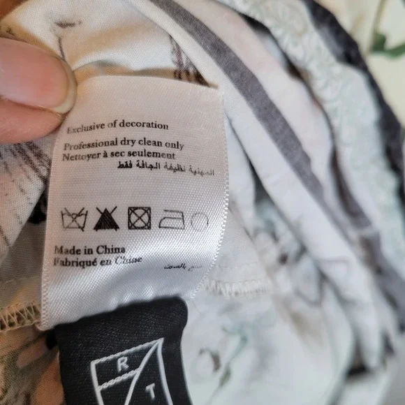 MARCHESA ROSA Womens Marilla Cotton Dress Size 4 Floral Maxi Sundress Beige - Picture 8 of 13